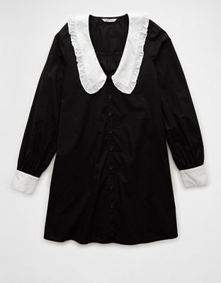 Женские платья American Eagle AE Long-Sleeve Collared Mini Dress — фото 3