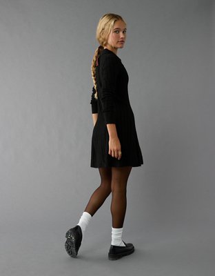 Женские платья American Eagle AE Long-Sleeve Polo Mini Sweater Dress — фото 2