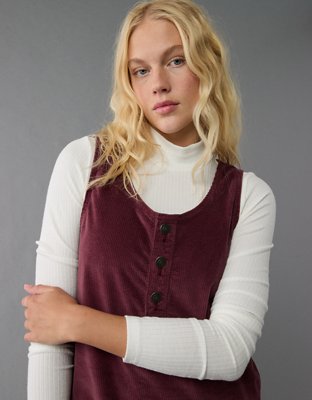 AE Corduroy Pinafore Mini Dress