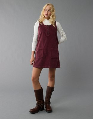 AE Corduroy Pinafore Mini Dress