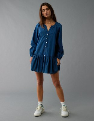 AE Drop Waist Shirt Mini Dress