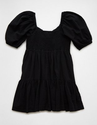 AE Ruched Puff Sleeve Mini Dress