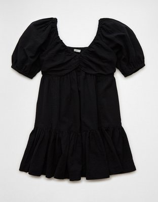 Женские платья American Eagle AE Ruched Puff Sleeve Mini Dress — фото 3