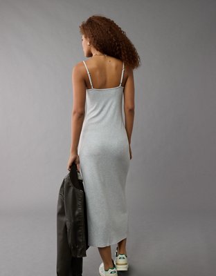 AE Sleeveless Bodycon Knit Midi Dress