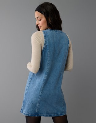 Женские платья American Eagle AE Zip-Up Denim Mini Dress — фото 2