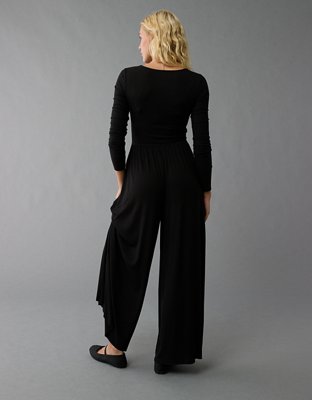 Женские комбинезоны American Eagle AE Soft & Sexy Long-Sleeve V-Neck Jumpsuit — фото 2