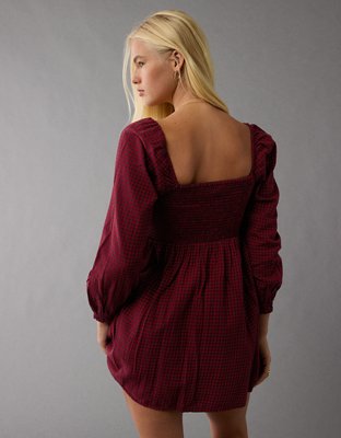 Женские платья American Eagle AE Long-Sleeve Sweetheart Mini Dress — фото 2