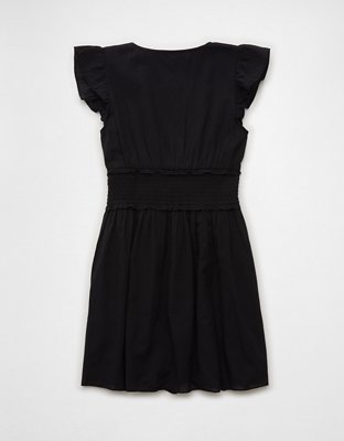 AE Smocked Flutter Sleeve Mini Dress