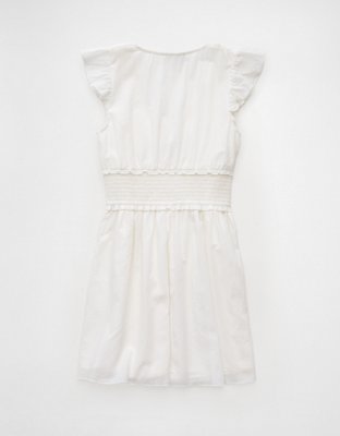 AE Smocked Flutter Sleeve Mini Dress