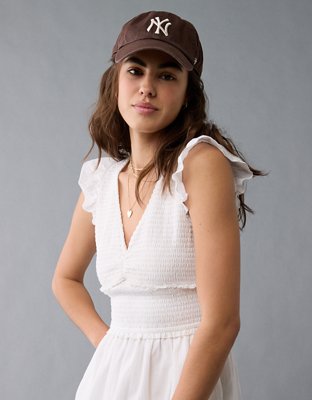 AE Smocked Flutter Sleeve Mini Dress