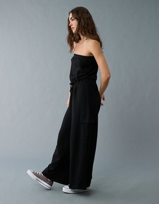 AE Strapless Tube Top Cargo Jumpsuit