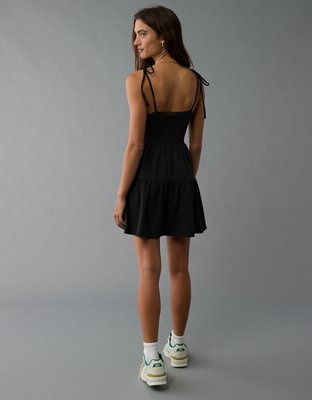 AE Tie Strap Tiered Mini Dress