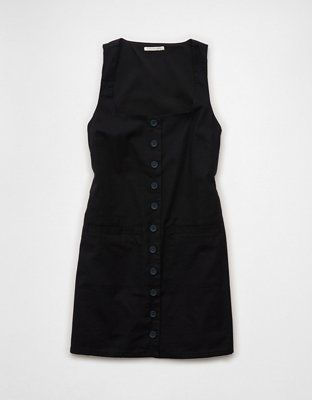 AE Square Neck Button-Up Mini Dress