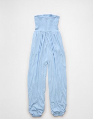 AE Sunchaser Knit Smocked Tube Jumpsuit