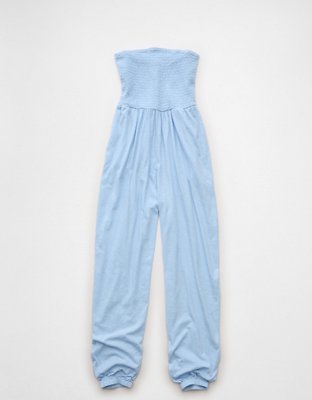 AE Sunchaser Knit Smocked Tube Jumpsuit