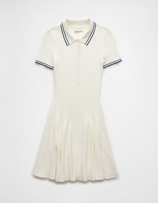 AE Vestido Corto Polo Manga Corta