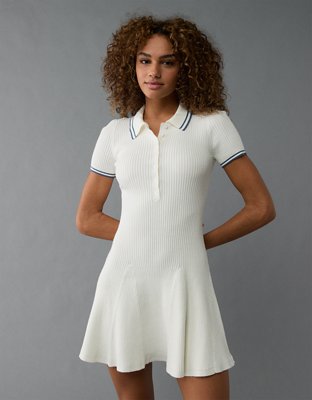 AE Vestido Corto Polo Manga Corta