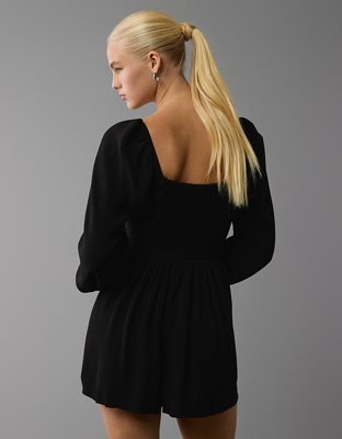 American Eagle AE Long-Sleeve Square Neck Romper — фото 2