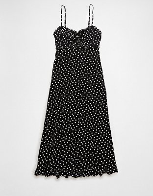 AE Polka Dot Midi Slip Dress