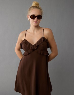 AE Ruffle Mini Slip Dress