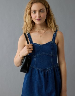 AE Denim Sweetheart Mini Dress
