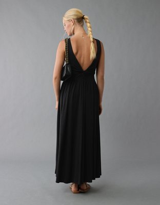 AE Twist Back Slit Midi Dress