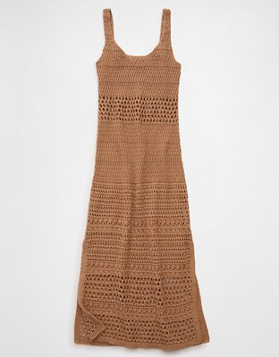 AE Bodycon Crochet Maxi Dress