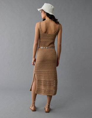AE Bodycon Crochet Maxi Dress