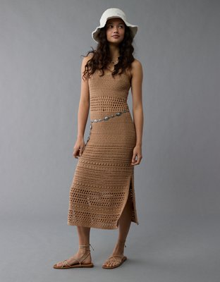 AE Bodycon Crochet Maxi Dress