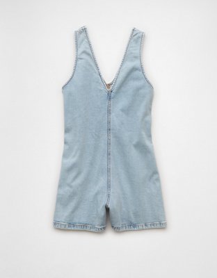 AE V-Neck Denim Romper