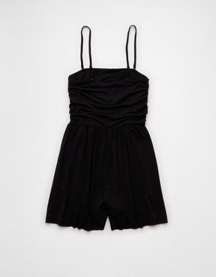 AE Strapless Ruched Romper