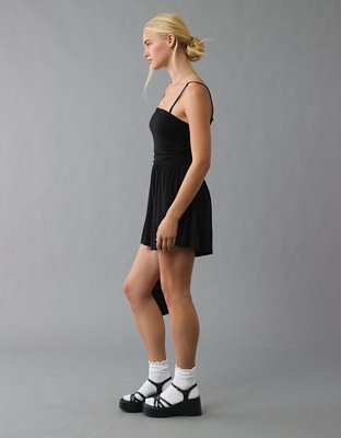 AE Strapless Ruched Romper