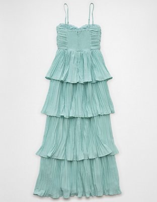 AE Tiered Pleated Maxi Dress