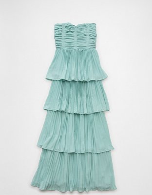 AE Tiered Pleated Maxi Dress