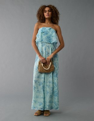 AE Strapless Ruffle Jumpsuit
