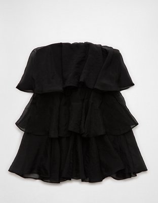 AE Strapless Ruffle Tiered Mini Dress