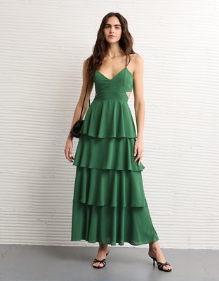 AE Cut-Out Tiered Maxi Dress