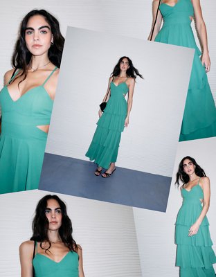 AE Cut-Out Tiered Maxi Dress