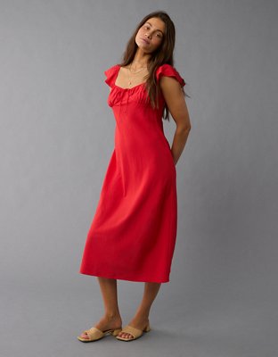 AE Cap Sleeve Sweetheart Midi Dress