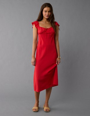 AE Cap Sleeve Sweetheart Midi Dress