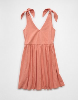 AE Sunchaser Knit Tie Shoulder Mini Dress
