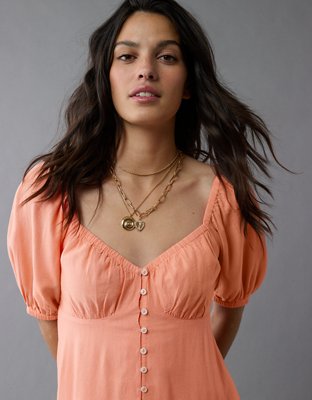AE Puff Sleeve Babydoll Dress