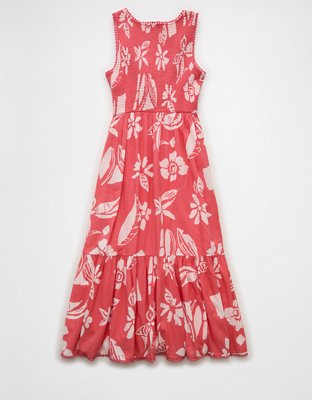 AE V-Neck Cut-Out Midi Dress