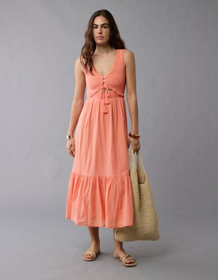 AE V-Neck Cut-Out Maxi Dress