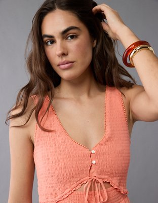 AE V-Neck Cut-Out Maxi Dress