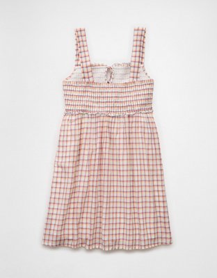 AE Plaid Babydoll Mini Dress