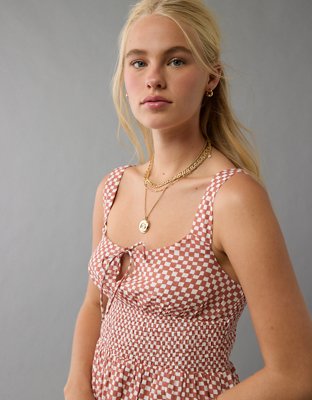 AE Smocked Waist Mini Dress