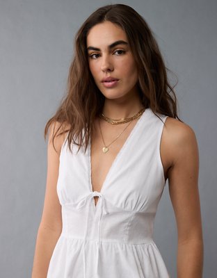 AE Tie Front V-Neck Romper