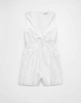 AE Tie Front V-Neck Romper