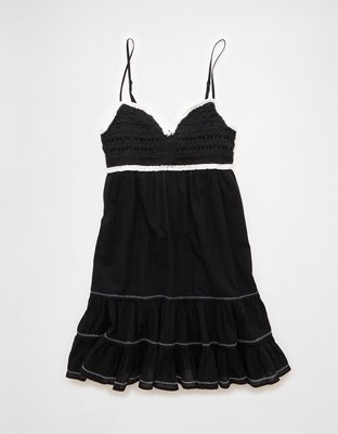 AE Crochet Babydoll Mini Dress